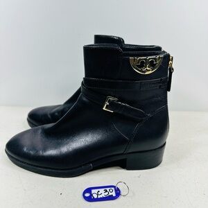 Tory Burch Everly Flat Boot Perfect Black 6 M